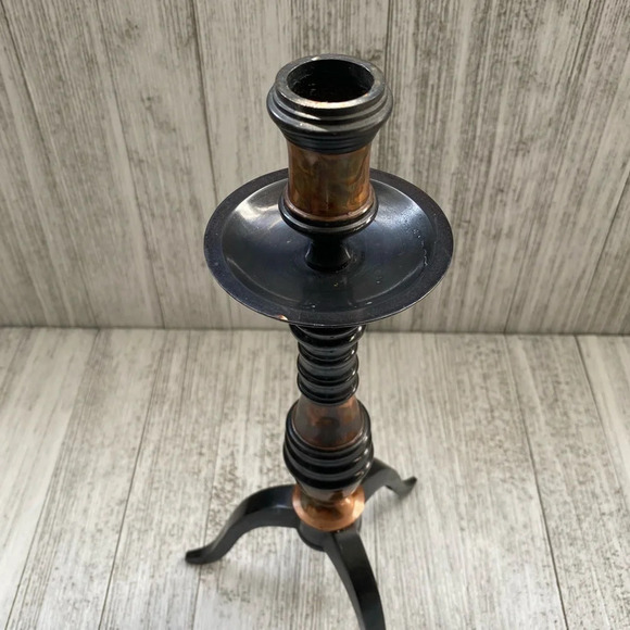 Pair of 2 large metal candle Holders - Picture 4 of 9